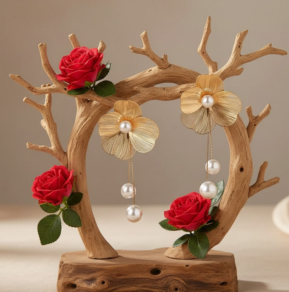 Boucles d'oreilles Rose